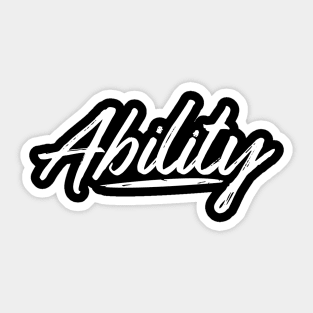 ABILITY OF POWER Sticker